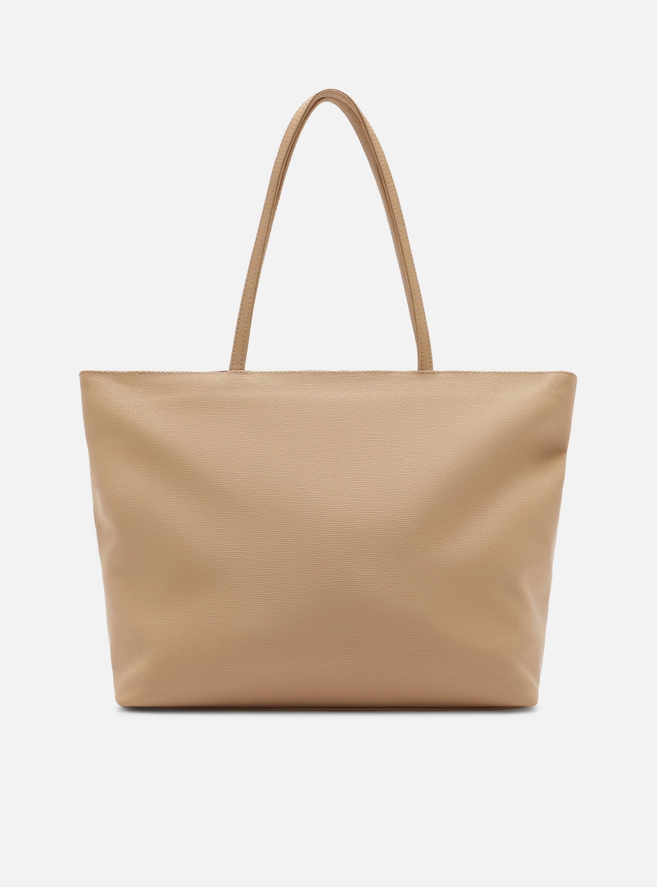 Bolsa Shopping Bege Grande Tiras Capa — foto 3