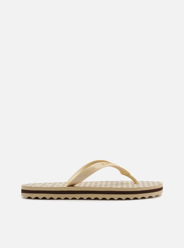 Arezzo — Chinelo de Dedo Off White Poá Flatform Brizza