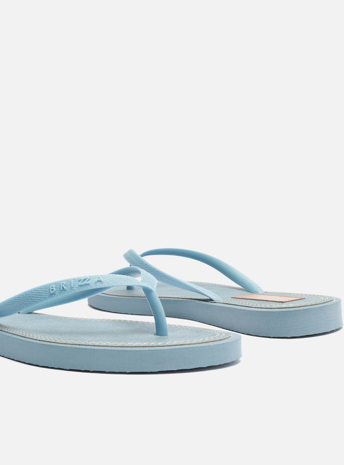 Chinelo de Dedo Azul Tiras Finas Jeans