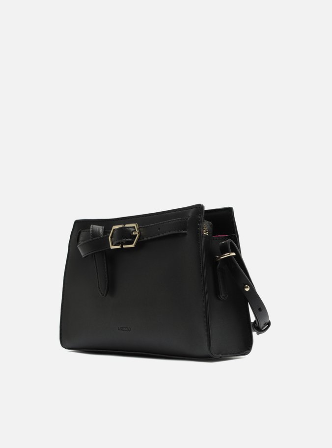 Bolsa Preta Tiracolo Média Fivela