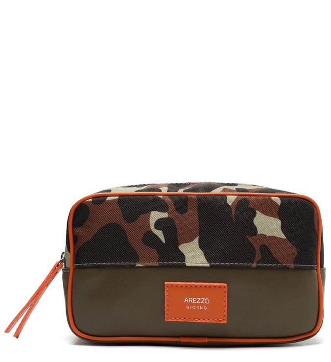 Necessaire Verde Militar Lona Grande Camuflada