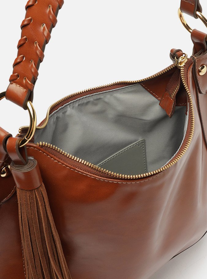 Bolsa Hobo Caramelo Grande Barbicacho