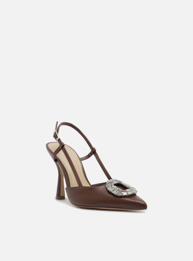 Scarpin Marrom Salto Alto