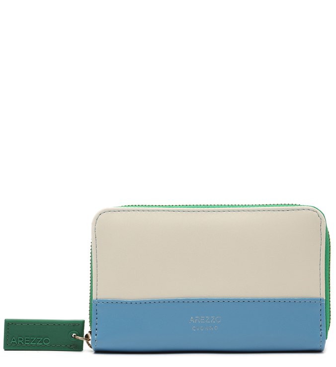 Carteira Off-White Giorno Média Azul