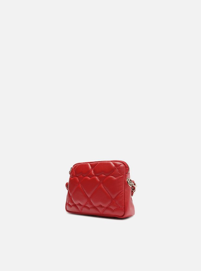 Bolsa Tiracolo Vermelha Couro Heart Pequena