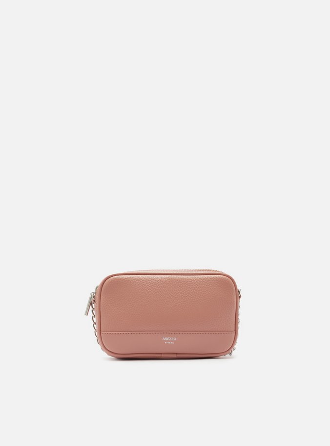 Bolsa Tiracolo Rosa Pequena Corrente Basic