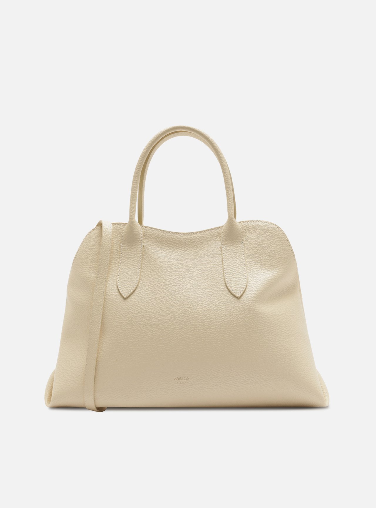 Bolsa Tote Branca Grande Metais — foto 3