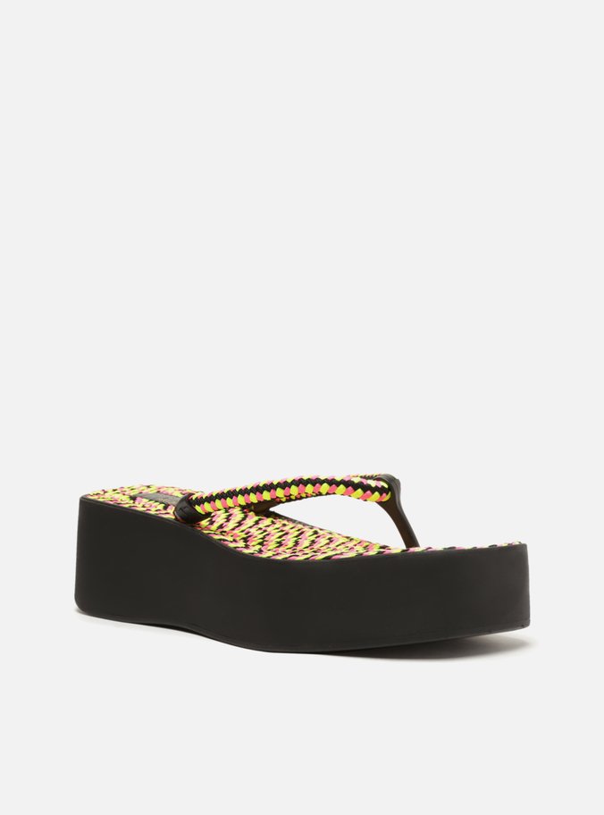 Sandália Multicolorida Flatform Sardenha Brizza
