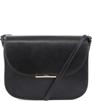 Bolsa Tiracolo Couro Preta