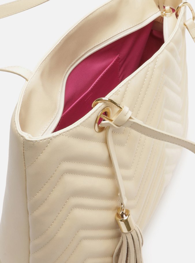 Bolsa Hobo Off-White Matelassê Verona Grande