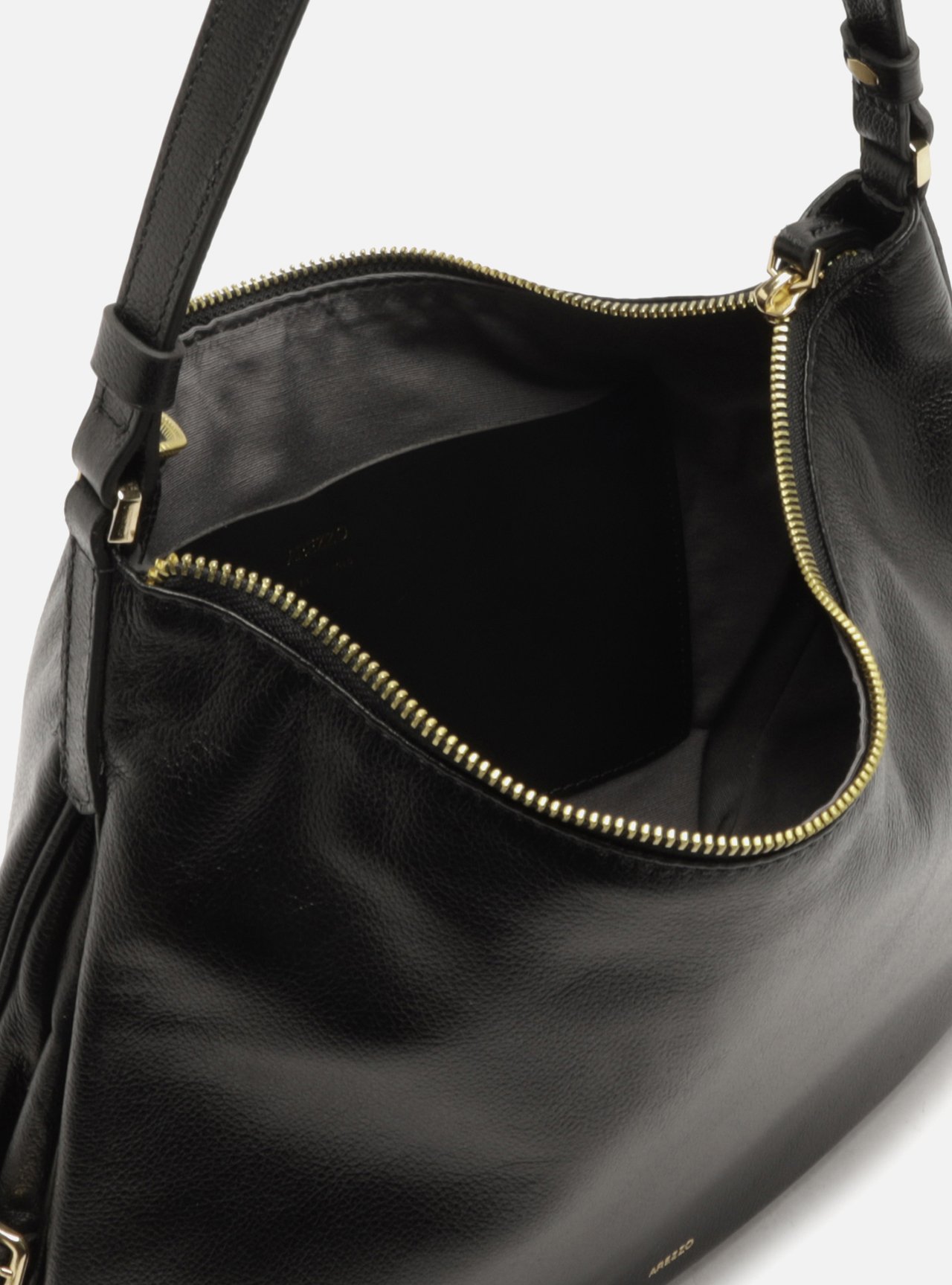 Bolsa Hobo Marrom Média Fivela Metais — foto 4
