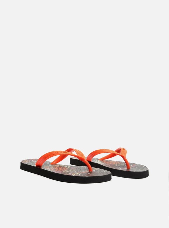 Chinelo de Dedo Laranja Leão Signos Brizza