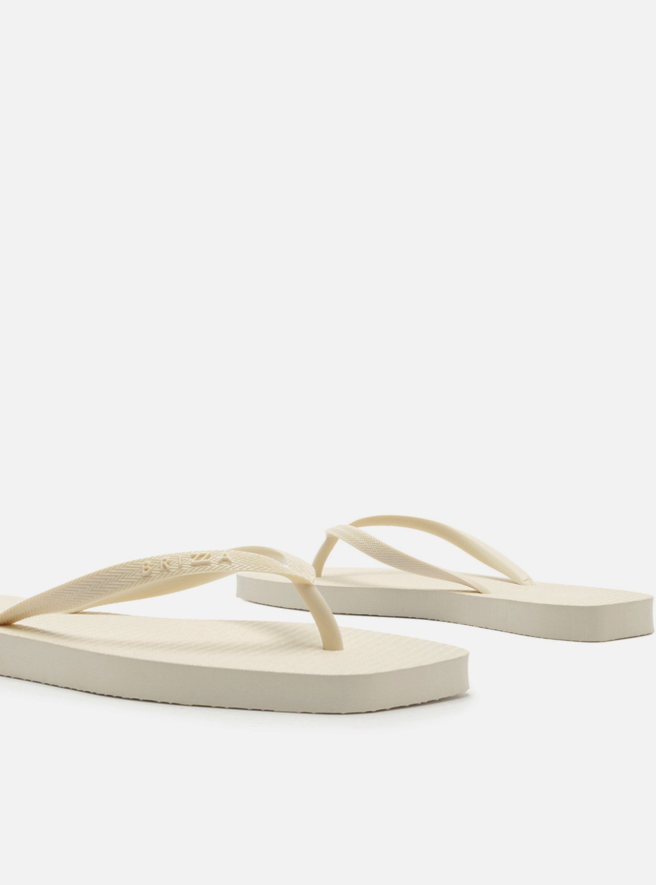 Chinelo de Dedo Branco Básico Square Brizza — foto 3