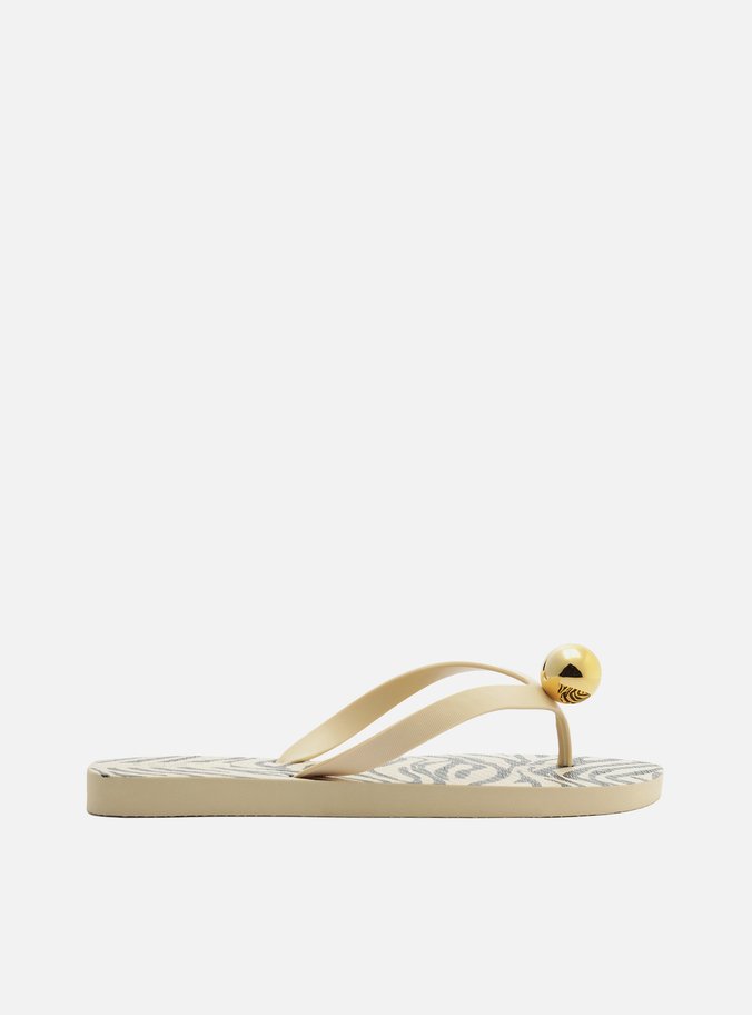 Chinelo De Dedo Animal Print Tiras