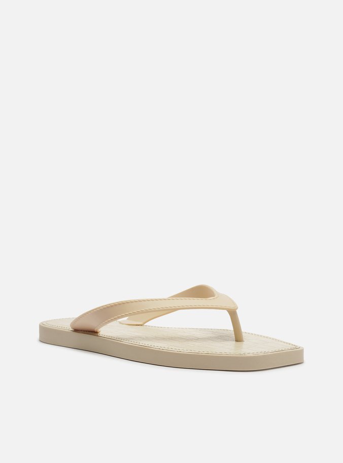 Chinelo de Dedo Branco Croco Rivieira Square