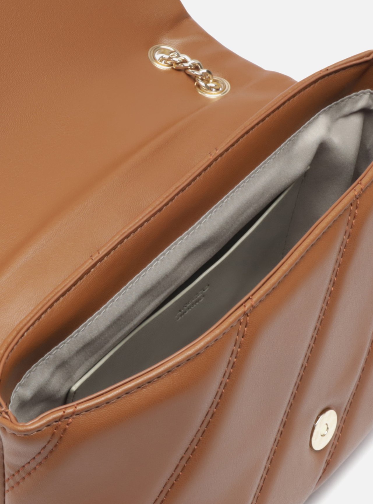 Bolsa Tiracolo Nude Pequena Matelassê Corrente — foto 4