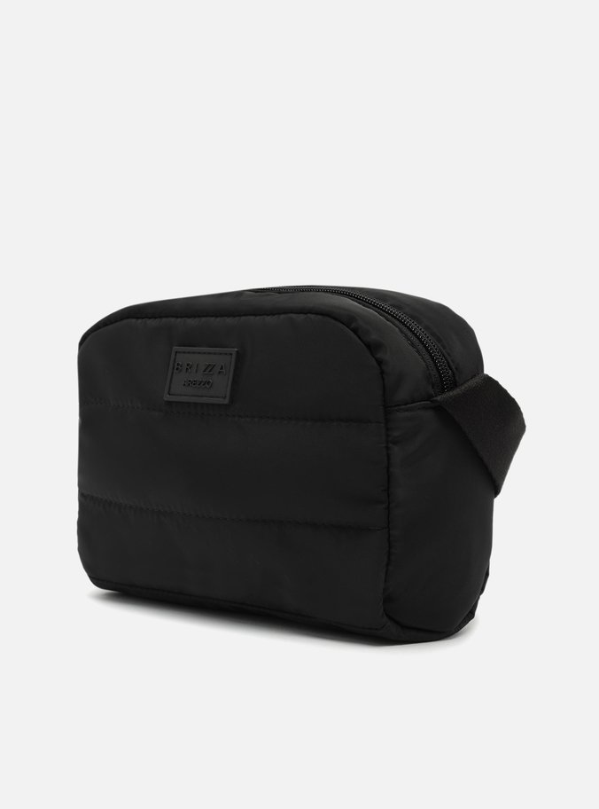 Bolsa Tiracolo Preta Nylon Puffer Gigi Pequena