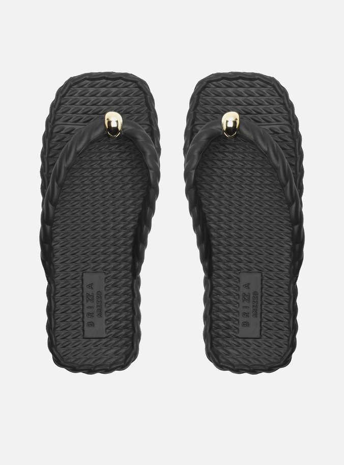 Chinelo de Dedo Preto Marrocos Brizza