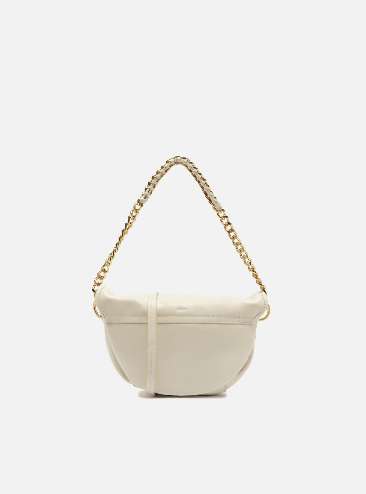 Bolsa Tiracolo Branca Couro Pequena — foto 3