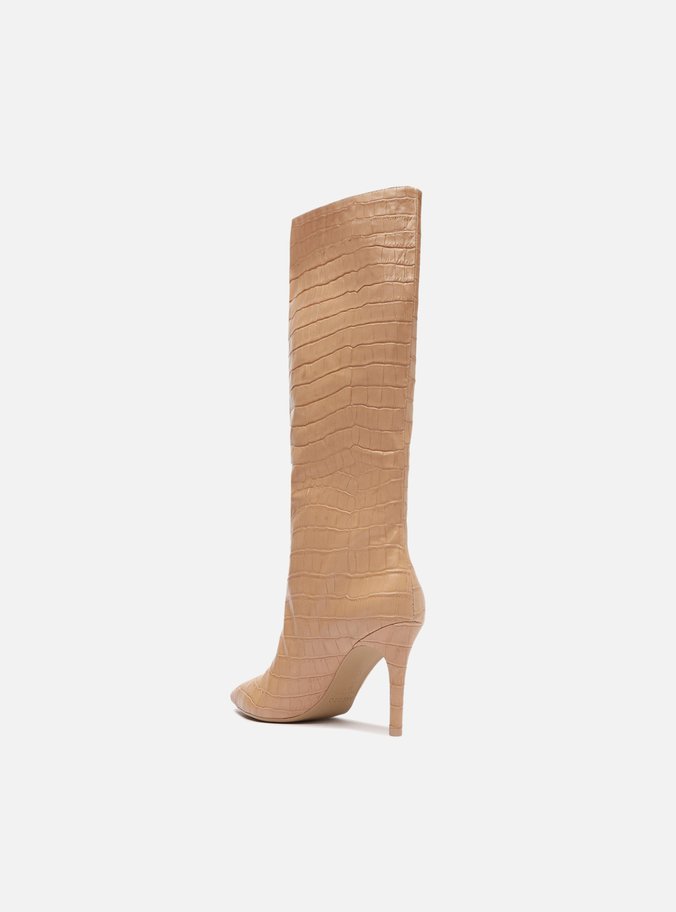 Bota Nude Croco Cano Alto Miranda 