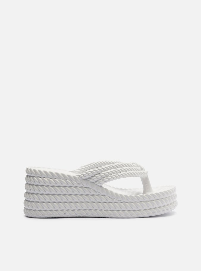 Sandália Off White Flatform Marrocos Sun