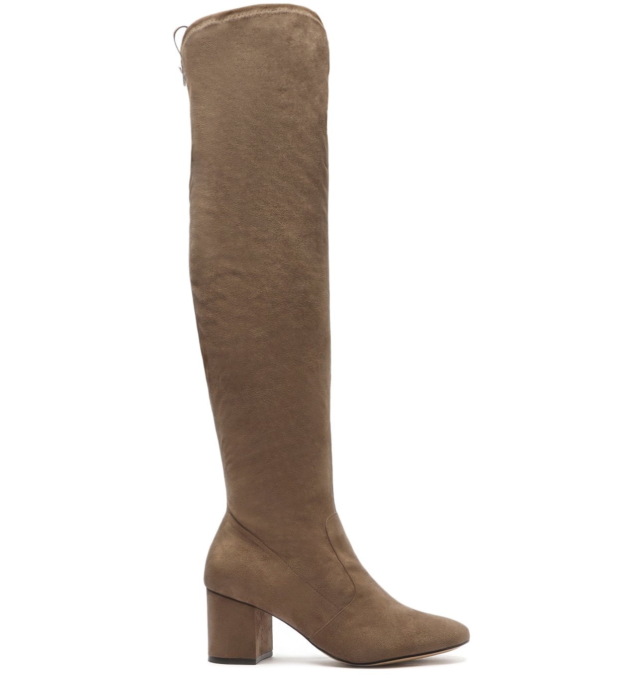 Bota over cinza store camurça