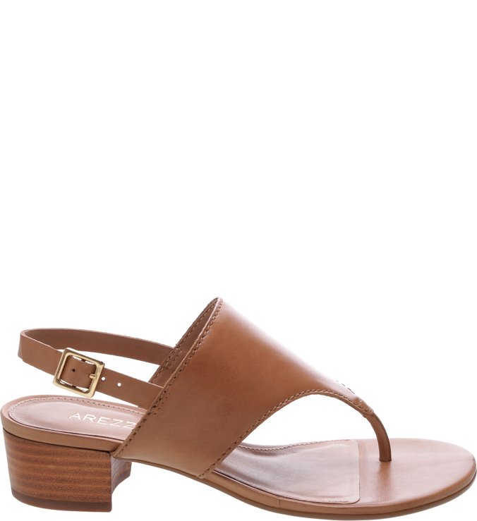 sandália arezzo salto baixo