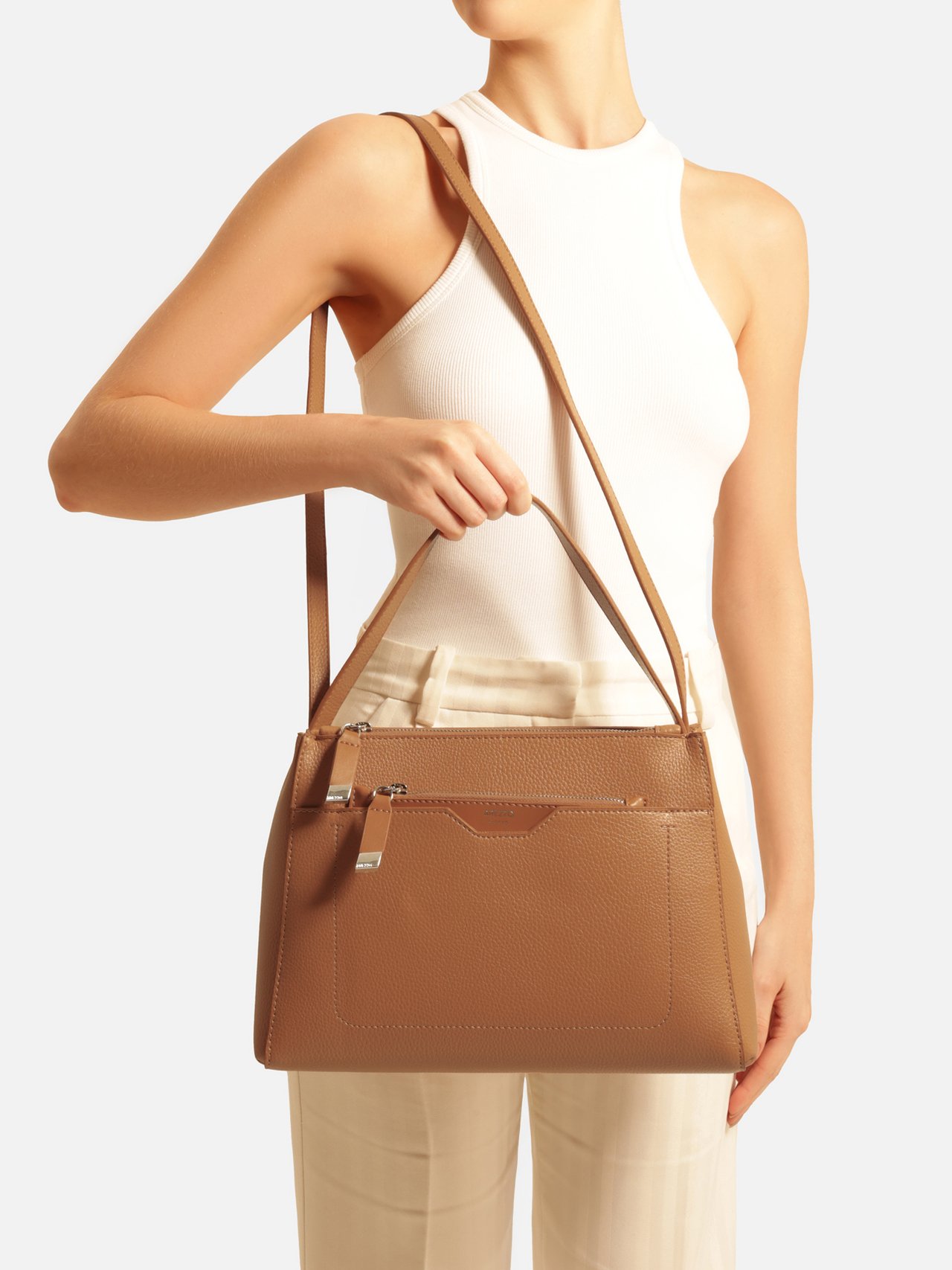 Bolsa Tote Marrom Clara Emilly Grande — foto 6