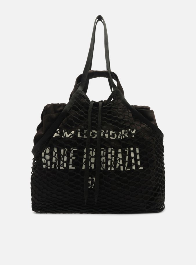 Bolsa Shopping Preta Tela Lona Grande TIG