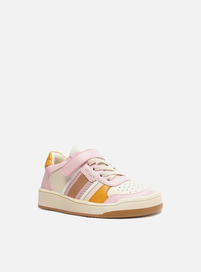 Tênis Infantil Rosa Velcro Color Bambini