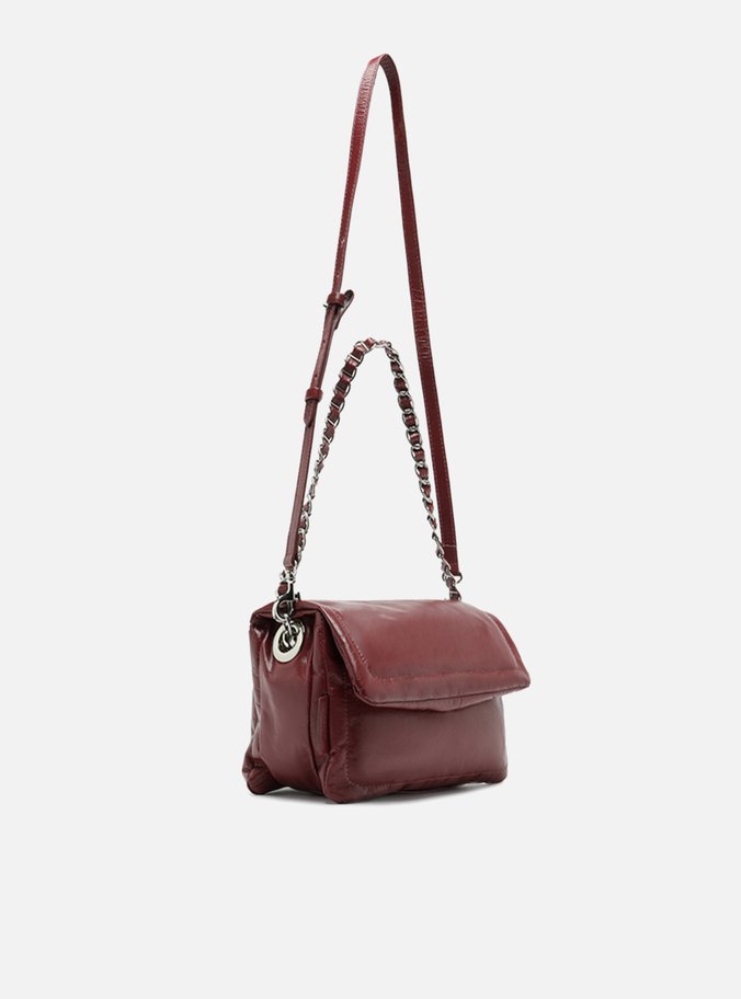 Bolsa Vermelha Couro Tiracolo Média