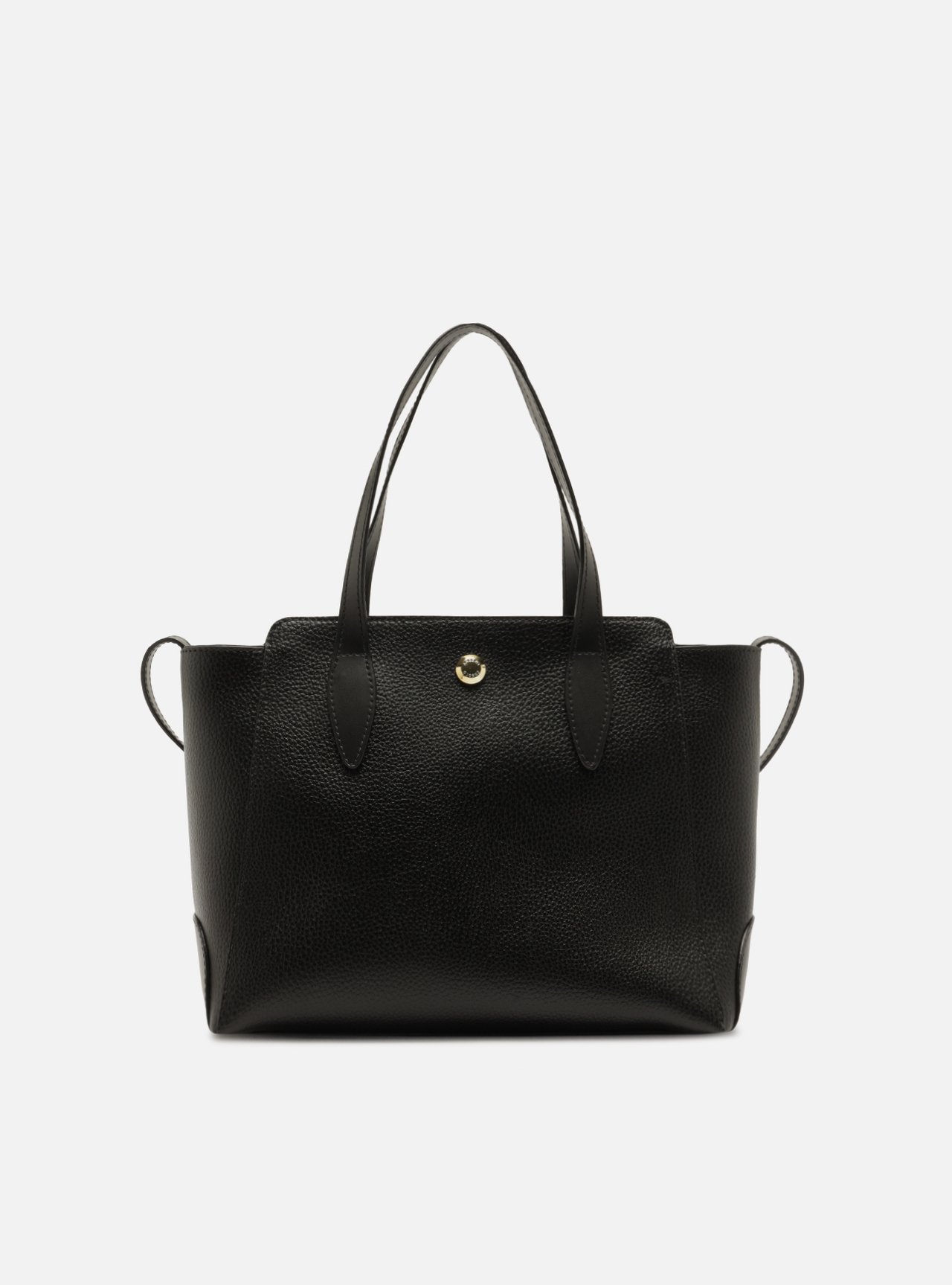 Bolsa Tote Preta Média Metais — foto 1