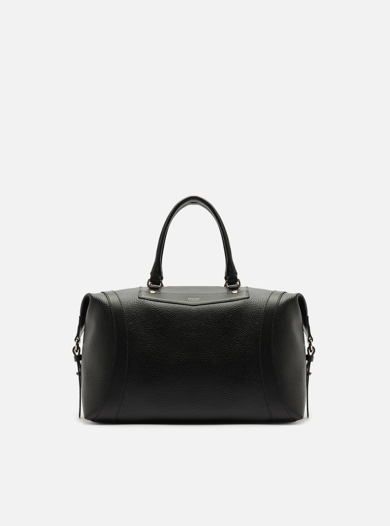 Bolsa Tiracolo Preta Média Detalhe Moldura — foto 1