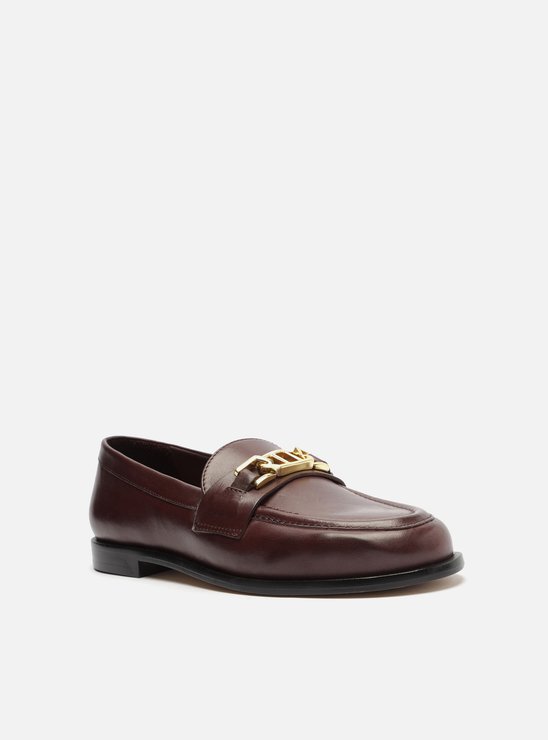 Mocassim Vinho Couro Metal Livia