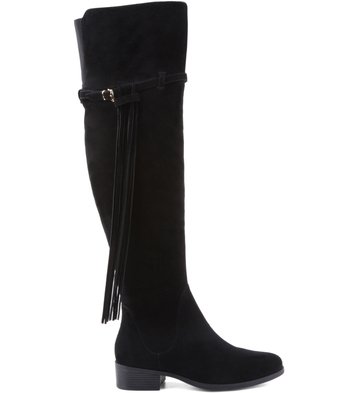 Bota Franja Longa Preta