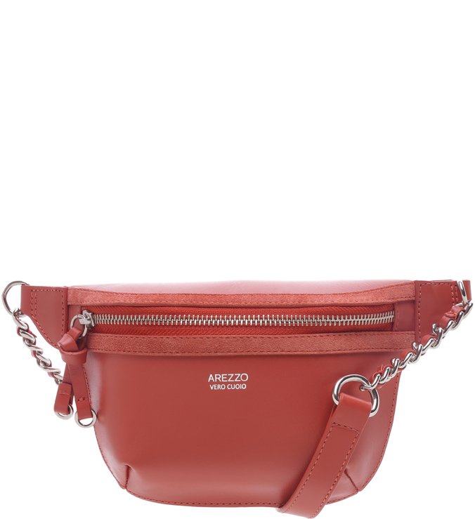 Pochete Couro Pequena Paty West Orange
