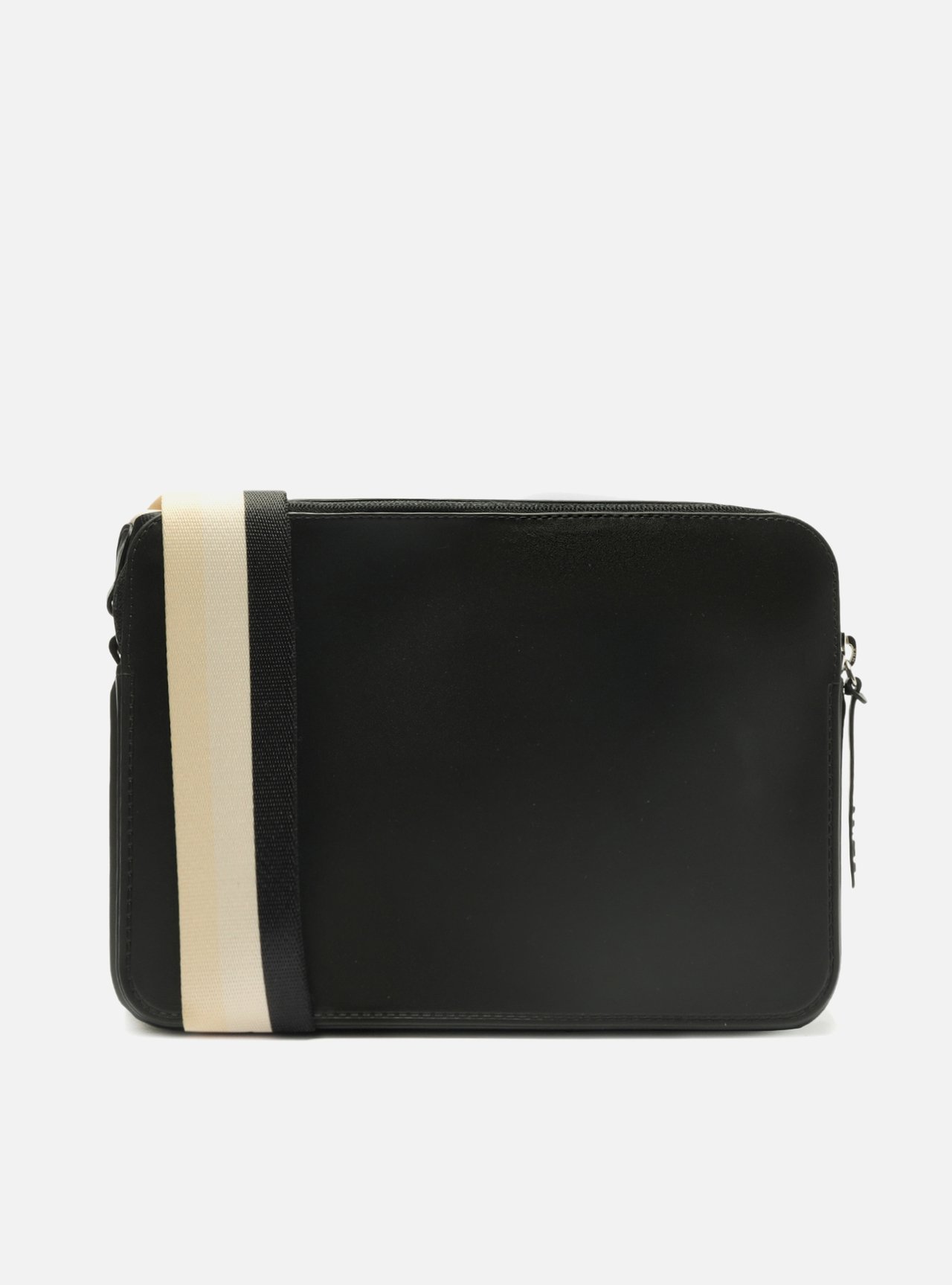 Bolsa Tiracolo Preta Alça Colorida Brizza | Arezzo