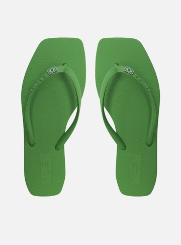 Arezzo — Chinelo de Dedo Verde Square Brasil