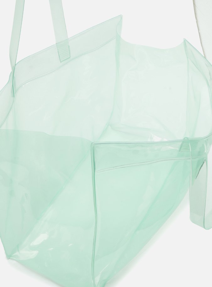 Bolsa Azul Shopping Transparente Brizza