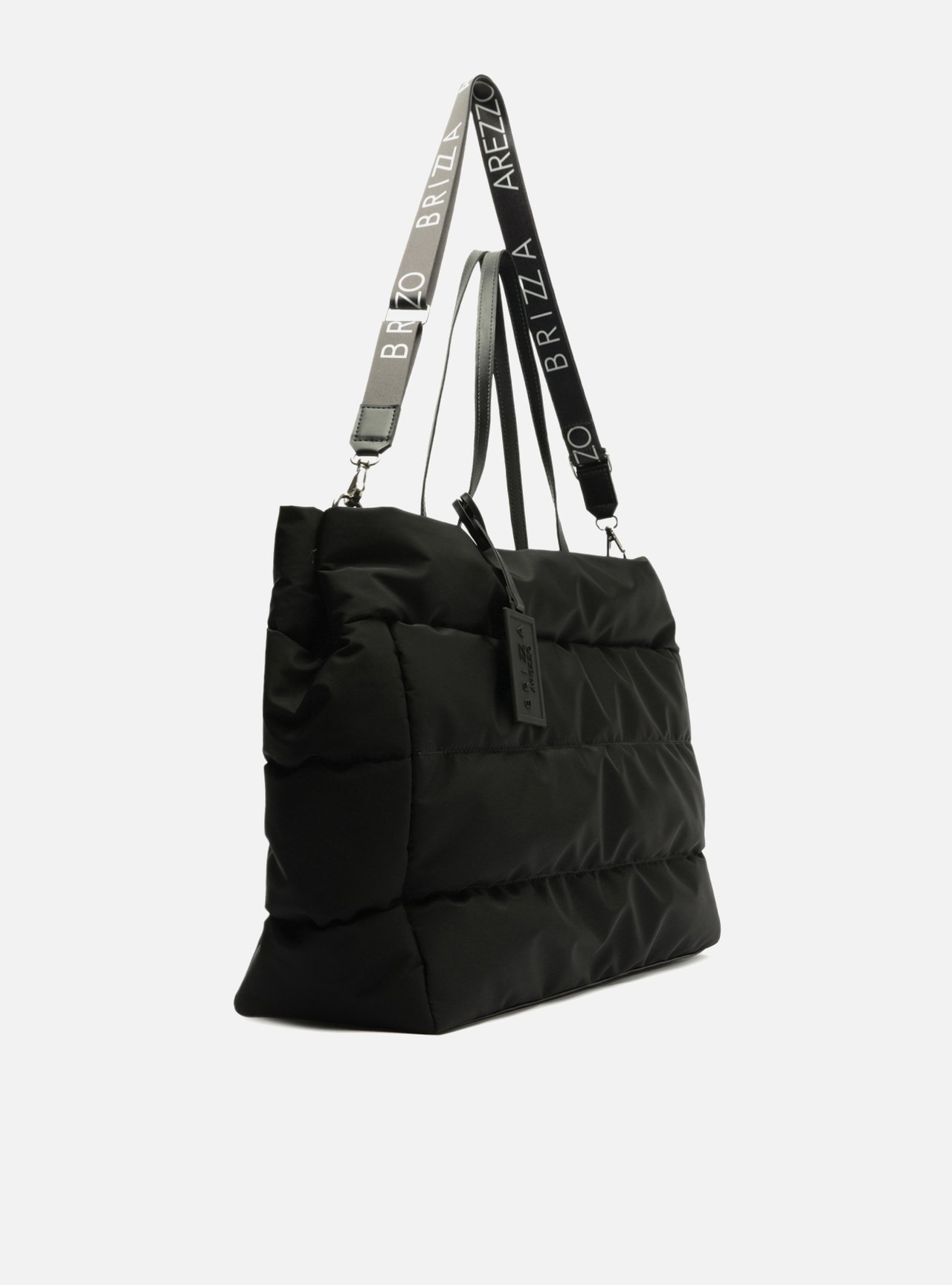 Bolsa Shopping Preta Nylon Gigi Grande — foto 5