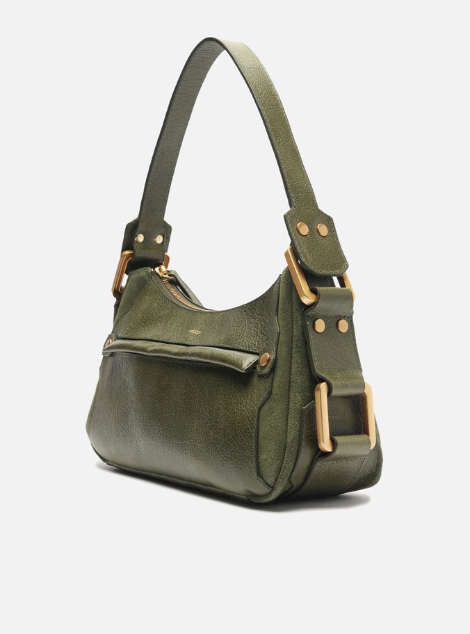Bolsa Tiracolo Verde Couro Gretha Média