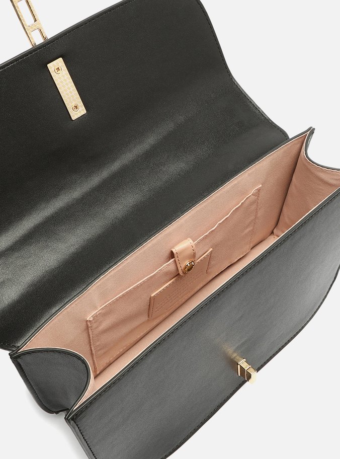Bolsa Tiracolo Preta Média Metal