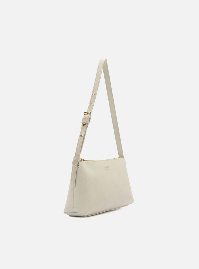 Bolsa Tiracolo Branca Pequena Alça Fivela