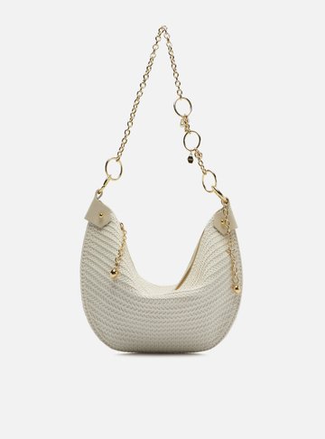 Bolsa Hobo Branca Corrente