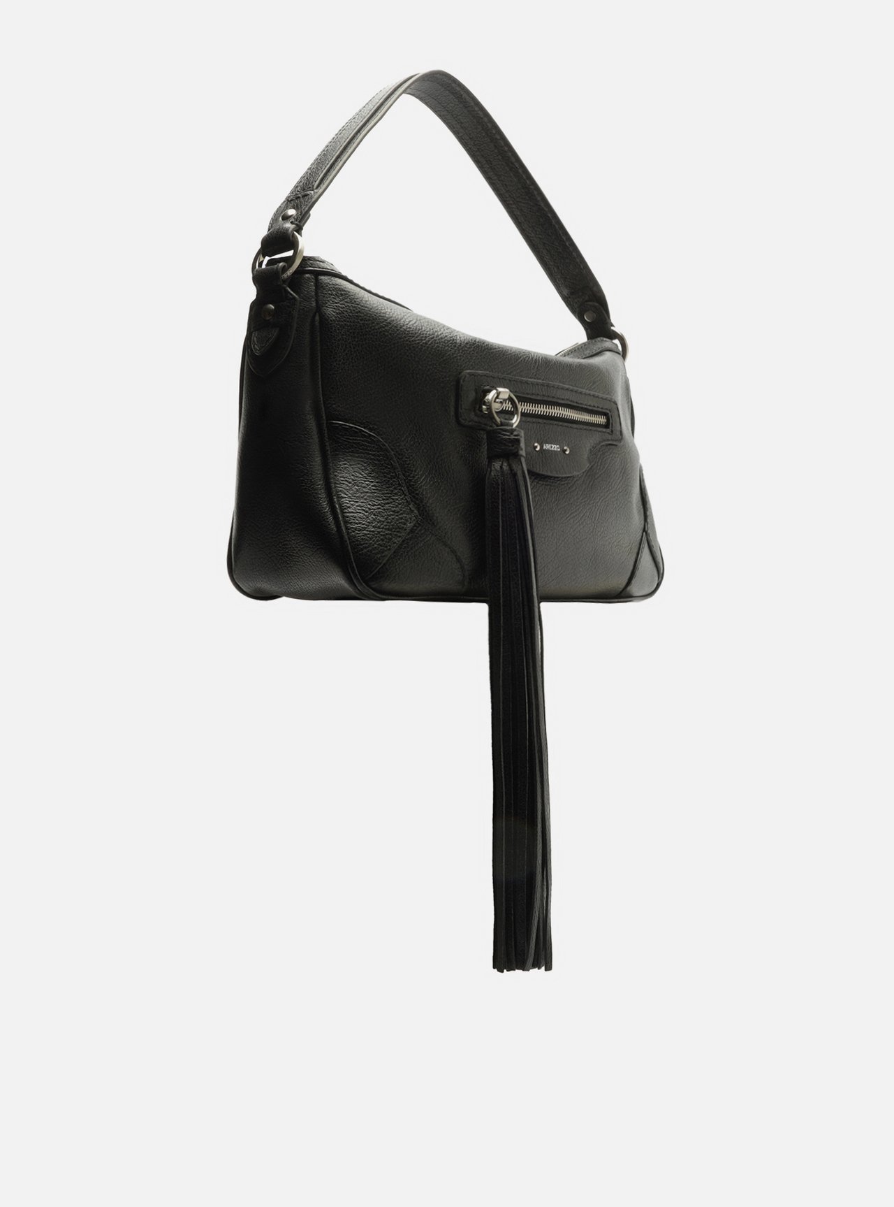 Bolsa Shoulder Preta Couro Grande Barbicacho — foto 5
