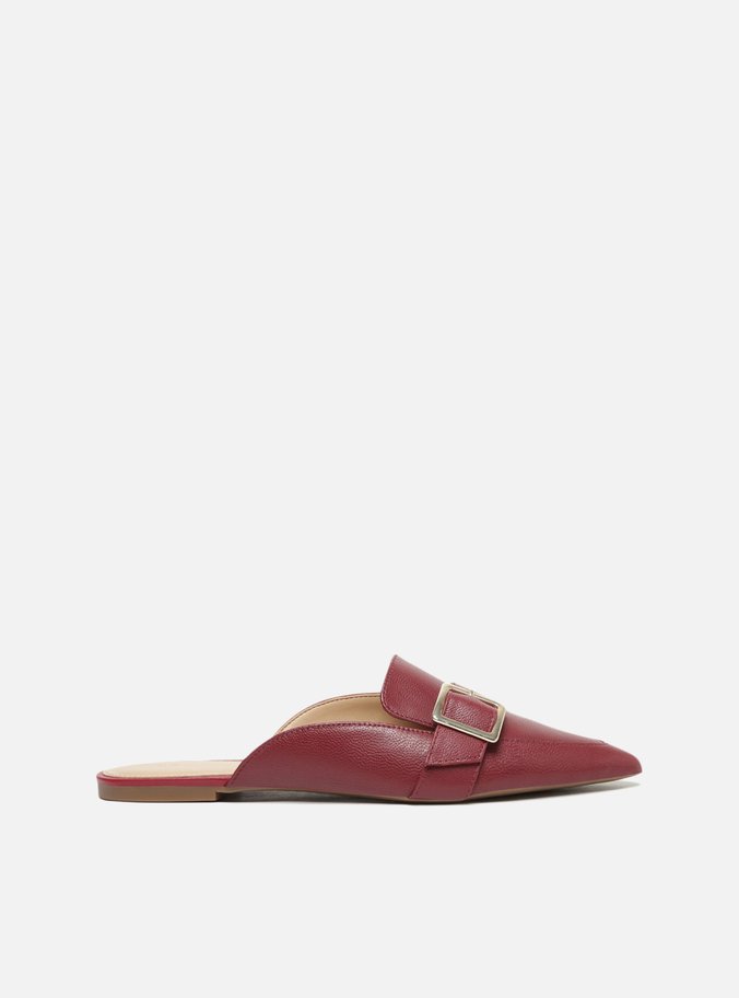 Mule Vermelha Fivela