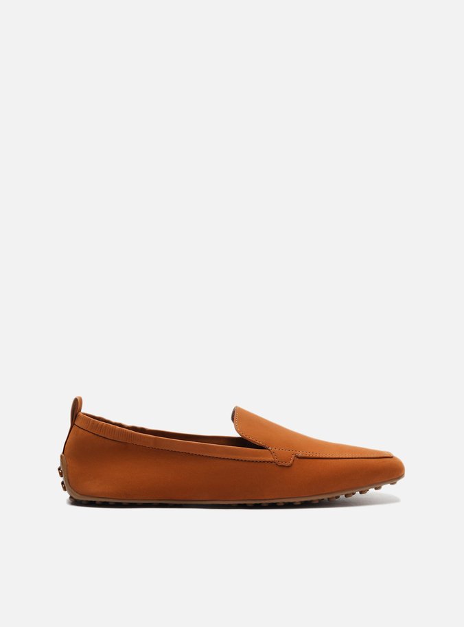 Mocassim Marrom Nobuck Bico Quadrado