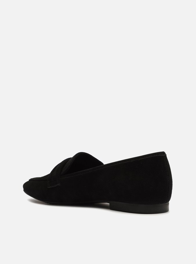 Mocassim Preto Nobuck Rasteiro