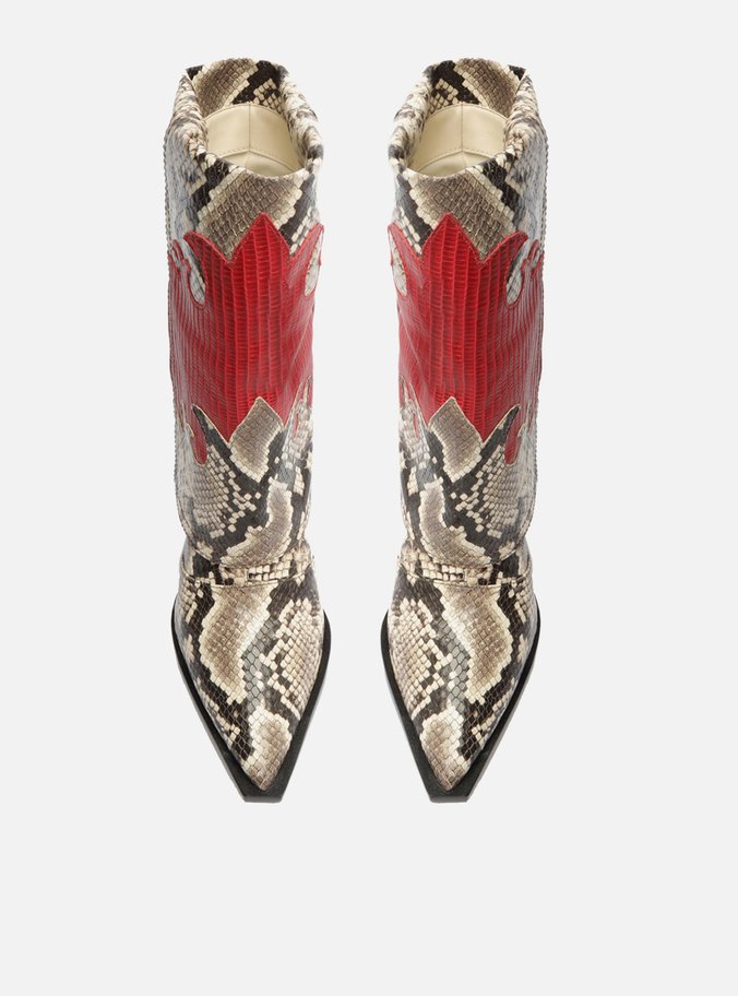 Bota Snake Couro Cano Médio Capa Western Georgia