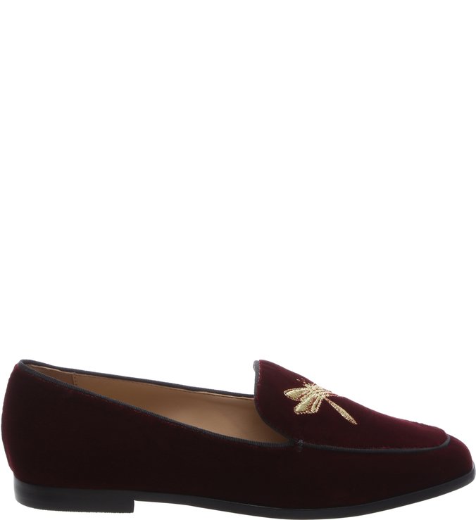 Mocassim Vinho Veludo Insecta